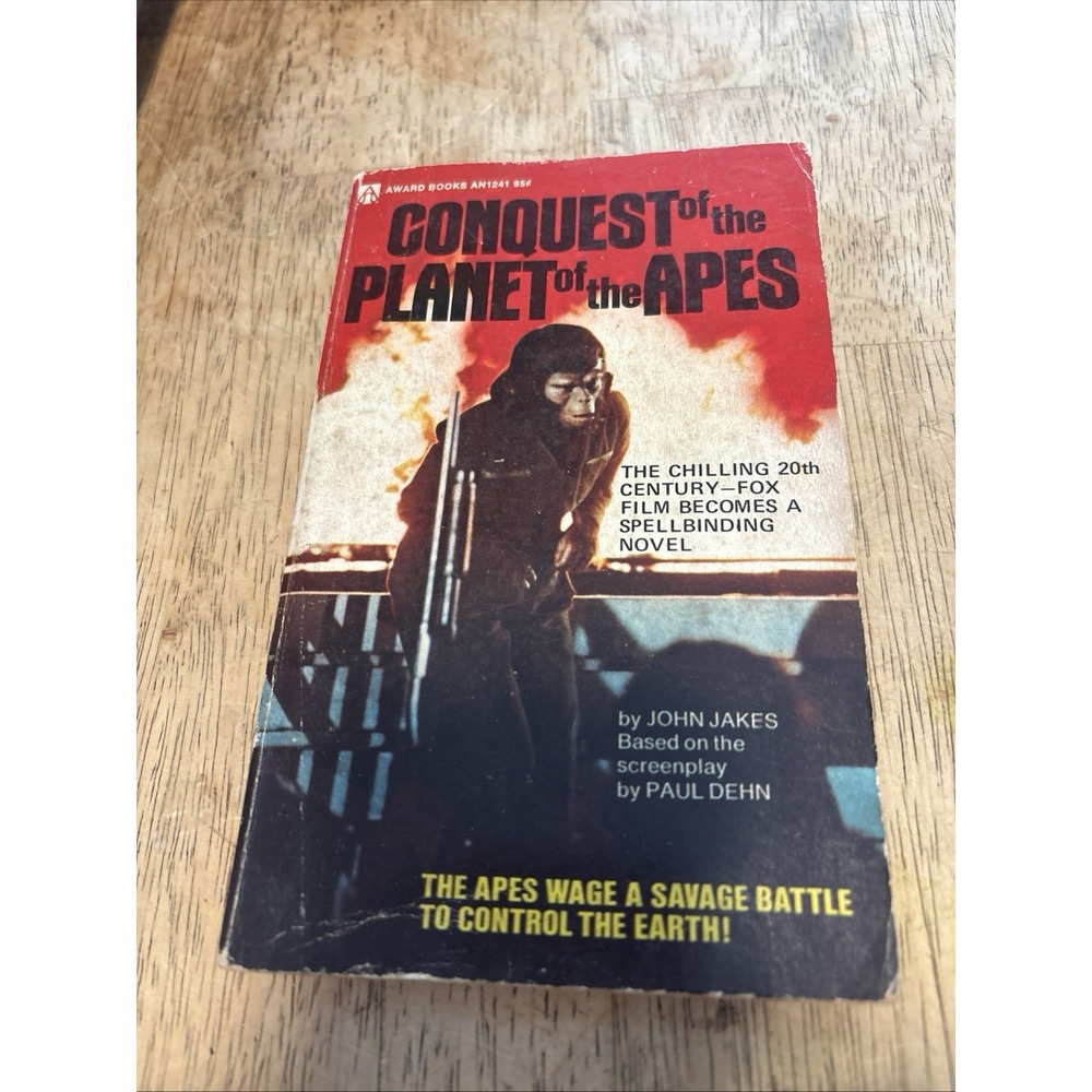 Conquest of the Planet of the Apes John Jakes 1974 Film Tie-in Award Books SciFi
